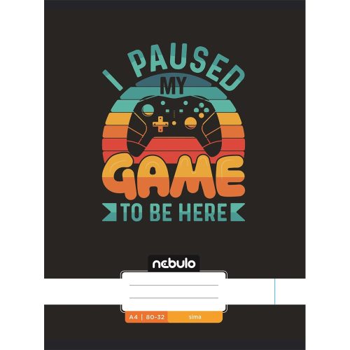 Füzet, A4, sima, 80-32, Xtreme minták, 12 db/csomag Nebulo