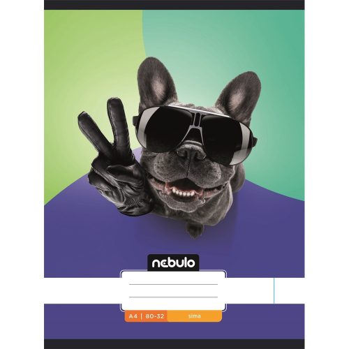 Füzet, A4, sima, 80-32, Xtreme minták, 12 db/csomag Nebulo