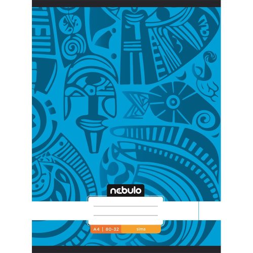 Füzet, A4, sima, 80-32, Xtreme minták, 12 db/csomag Nebulo
