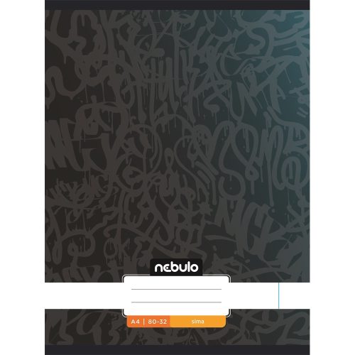 Füzet, A4, sima, 80-32, Xtreme minták, 12 db/csomag Nebulo