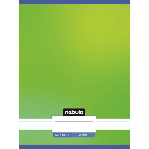 Füzet, A4, vonalas, 81-32, Monochrome és Gradient minták II., 12 db/csomag Nebulo