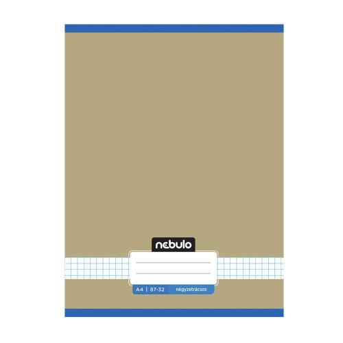 Füzet, A4, kockás, 87-32, Monochrome és Gradient minták II., 12 db/csomag Nebulo