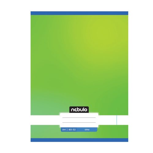 Füzet, A4, sima, 80-32, Monochrome és Gradient minták II., 12 db/csomag Nebulo