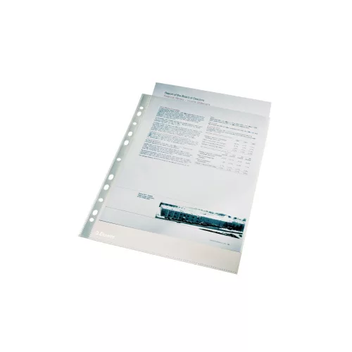 Genotherm lefűzhető, A4, 105 micron víztiszta Esselte 56093 100 db/csomag,