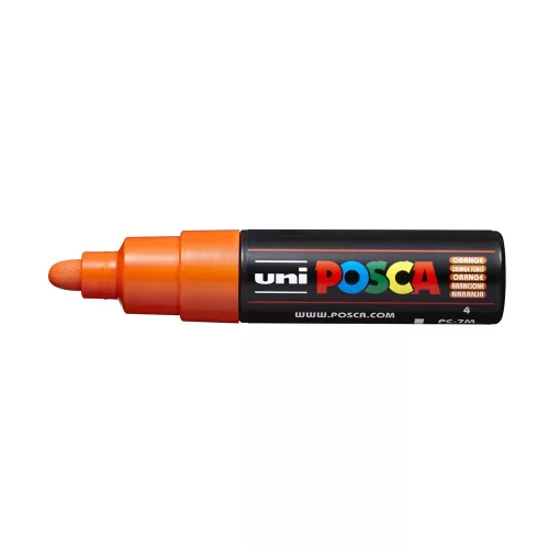 Dekormarker 4,5-5,5mm, Uni Posca PC-7M narancs