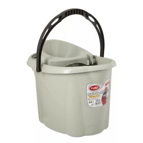   Felmosó vödör 12 literes műanyag kicsavaró kosárral szürke_UP601-002