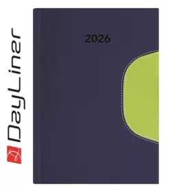   Határidőnapló Memphis B5 heti, fehér lapokkal kék-zöld Dayliner 2026.