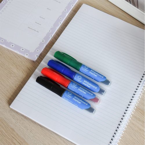 Táblamarker 3mm, kerek, cserélhető betétes, Bluering®, 4 klf. szín