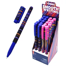   Golyóstoll kupakos, 0,7mm Vinson Line A22 vegyes test displ 20 db/display