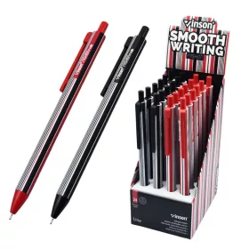   Golyóstoll nyomógombos 0,7mm Vinson Line F4 vegyes test displ 24 db/display