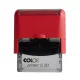 Bélyegző C30 Colop piros átlátszó ház/kék párna