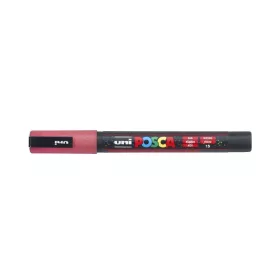 Dekormarker 0,9-1,3mm, Uni-Posca PC-3ML csillámló piros