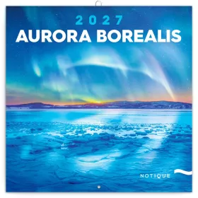   Falinaptár képes lemeznaptár 300x300mm, Aurora Borealis Realsystem 2027.
