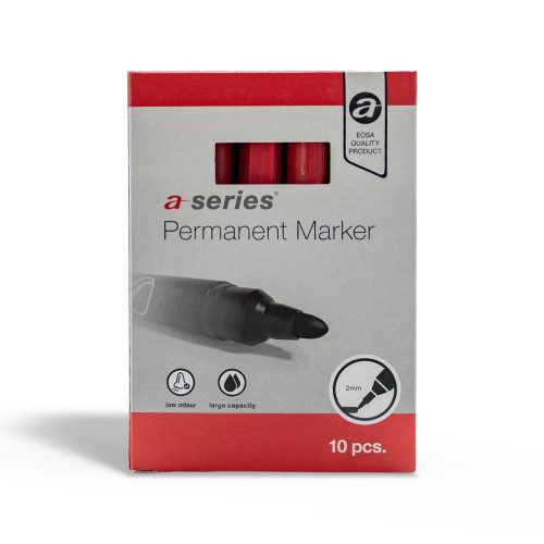 Alkoholos marker 3mm, kerek végű A-series piros