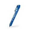 Alkoholos marker 1,3 mm, nyomógombos, Zebra Mckie Retractable írásszín kék