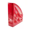 Iratpapucs 8cm, műanyag, 80x320x250mm, ARK piros