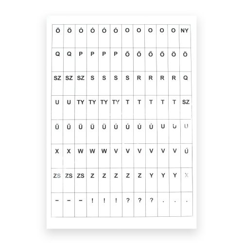 Betűkártya, szókártya készlet