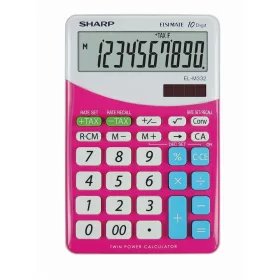   Számológép asztali 10 számjegyes SharpELM332BPK rózsaszín