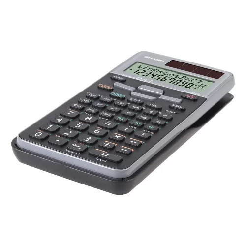 Számológép tudományos 400 funkciós 10+2 digites 4 soros Sharp EL520TGGY