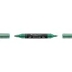 Akril marker kétvégű MULTIMARK 295 Faber-Castell metál zöld