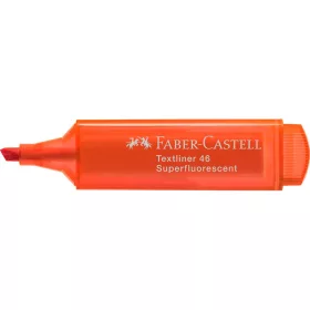   Szövegkiemelő 1-5mm vágott hegyű Faber-Castell 46 fluoreszkáló narancs 
