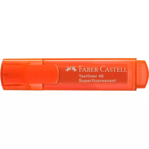 Szövegkiemelő 1-5mm vágott hegyű Faber-Castell 46 fluoreszkáló narancs 