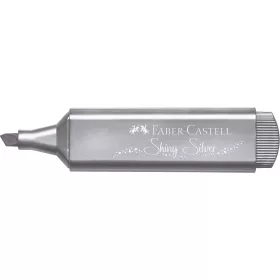   Szövegkiemelő 1-5mm vágott hegyű Faber-Castell 46 metál ezüst 