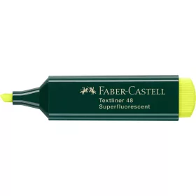   Szövegkiemelő 1-5mm vágott hegyű Faber-Castell 48 fluoreszkáló sárga 
