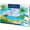 Vízfesték készlet CREATIVE STUDIO keverő palettával+ vízadagolós ecsettel Faber-Castell 12klf.szín
