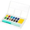 Vízfesték készlet CREATIVE STUDIO keverő palettával+ vízadagolós ecsettel Faber-Castell 12klf.szín