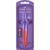 Műszaki körző készlet gyorsállítóval STREAM Flow Edition+kiegészítőkkel színátmenet vegy.szín Faber-Castell