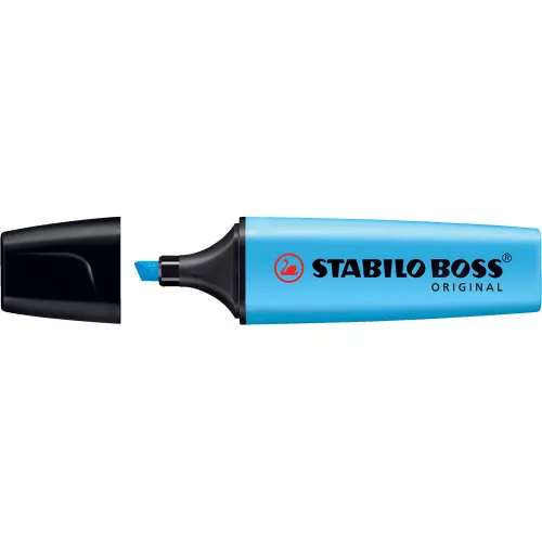 Szövegkiemelő 2-5mm, vágott hegyű, STABILO Boss original 70/31 kék