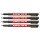 Alkoholos marker 0,6mm, 141F OHP Edding piros