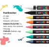 Dekormarker 1,8-2,5mm, Uni Posca PC-5M 6+2db-os készlet
