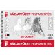 Vázlatfüzet B5 120g. félfamentes Student