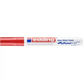 Lakkmarker 2-4mm, kerek Edding 750 piros