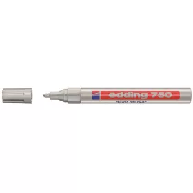 Lakkmarker 2-4mm, kerek Edding 750 ezüst