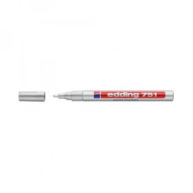 Lakkmarker 1-2mm, kerek Edding 751 ezüst