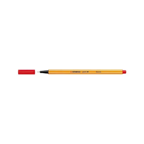 Rostirón, tűfilc 0,4mm, STABILO Point 88 piros