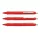 Golyóstoll nyomógombos 0,8mm, műanyag piros test Apollo K, írásszín piros
