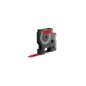 Feliratozógép szalag Dymo D1 S0720570/45017 12mmx7m, ORIGINAL, fekete/piros