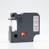 Feliratozógép szalag kompatibilis Dymo D1 S0720520/45012 12mmx7m ECO piros/víztiszta