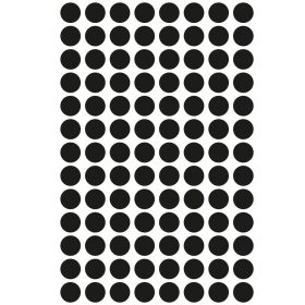   Etikett címke, o8mm, jelölésre, 104 címke/ív, 4 ív/doboz, Avery fekete