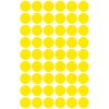 Etikett címke, o12mm, jelölésre, 54 címke/ív, 5 ív/doboz, Avery sárga