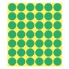 Etikett címke, o18mm, jelölésre, 24 címke/ív, 44 ív/doboz, Avery zöld