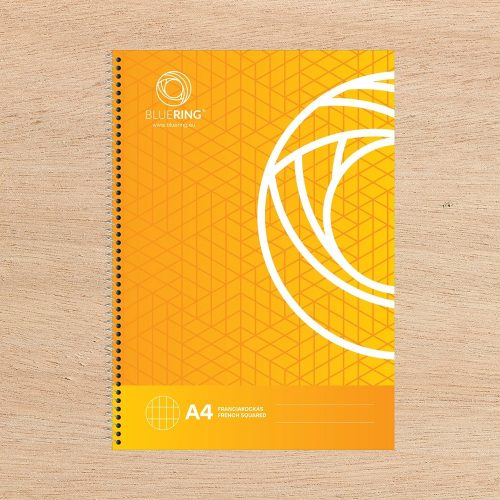 Spirálfüzet A4, 70lap Bluering® franciakockás