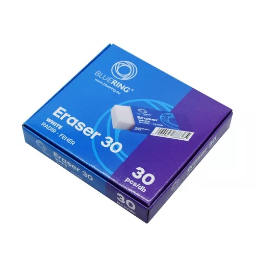 Radír 30-as fehér szögletes papír tokban Bluering®