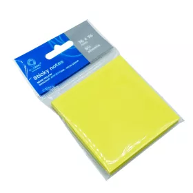  Jegyzettömb öntapadó, 76x76mm, 80lap, Bluering® , neon sárga