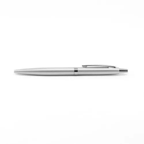 Golyóstoll 0,8mm, fém, rozsdamentes acél test, díszdobozban Bluering® Metal, írásszín kék