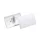 Névkitűző 90x54mm, kombi klippel, 25 db/csomag, Durable Click Fold áttetsző